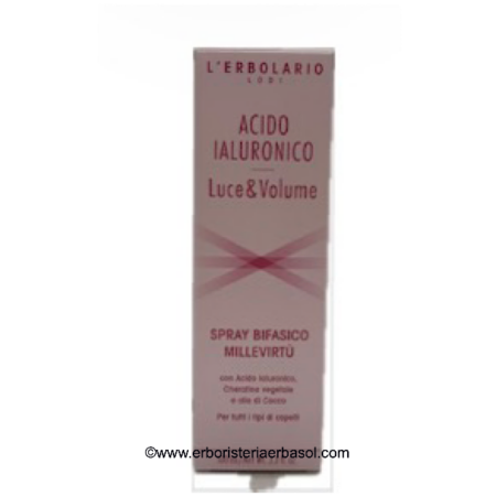 Spray Bifasico Millevirtù Luce & Volume Acido Ialuronico L'Erbolario 100ml